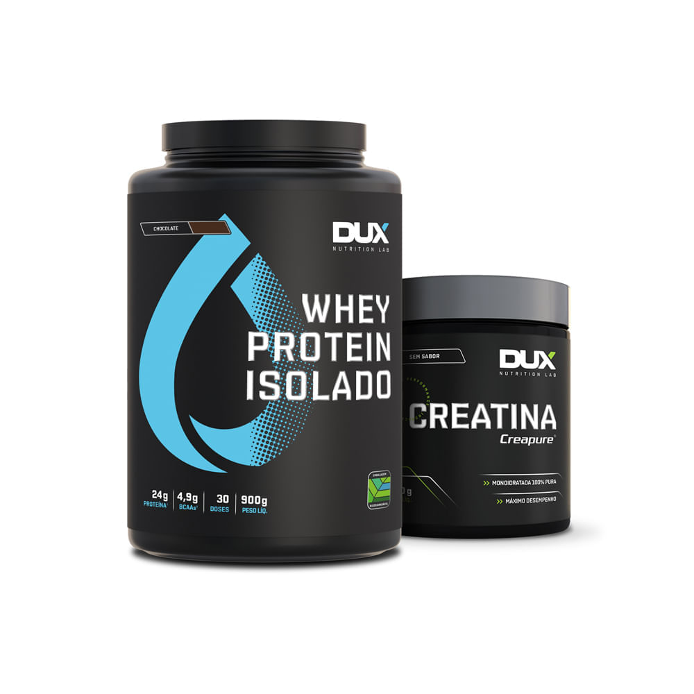 Kit Bulking Isolado Dux Nutrition Creatina + Morango