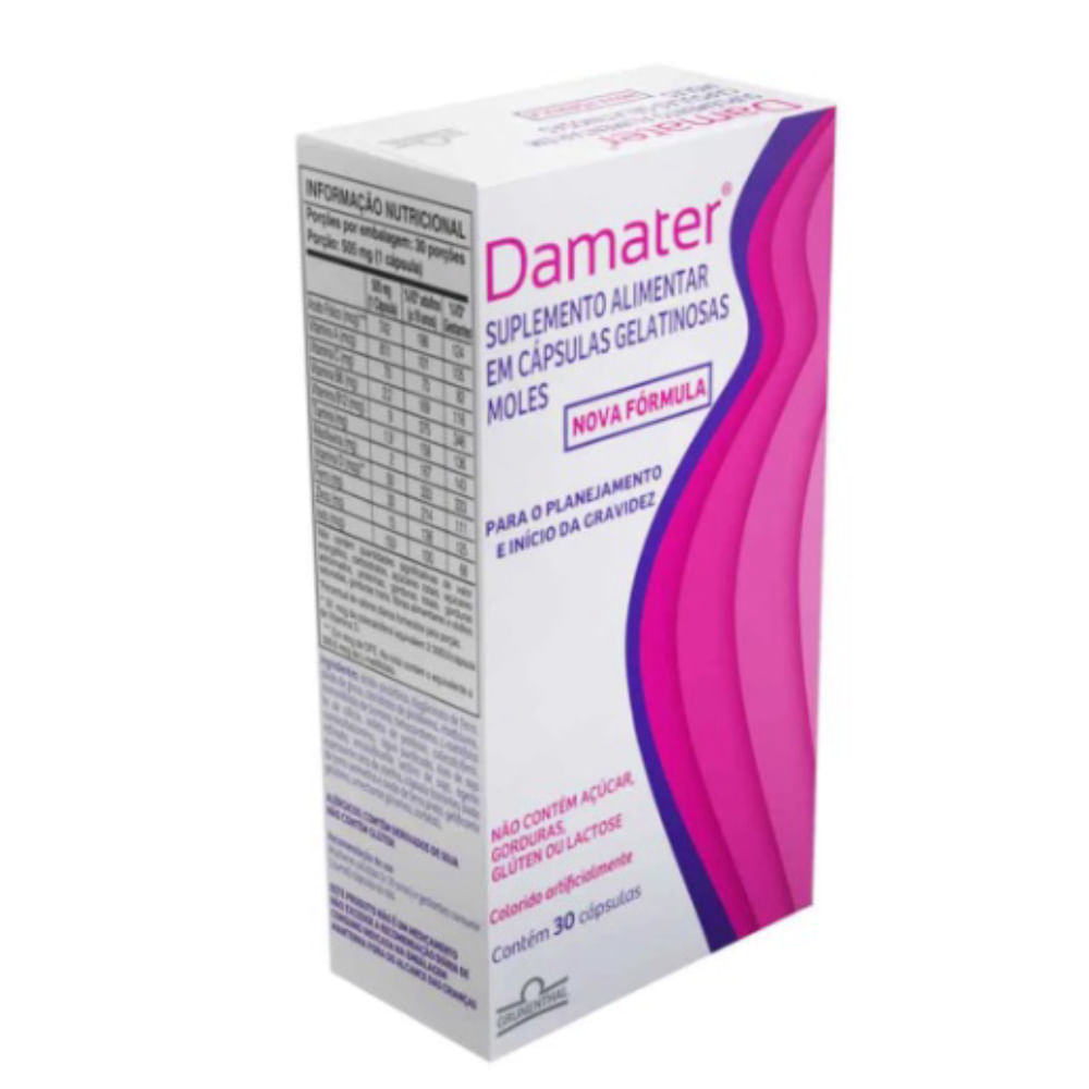 Suplemento Alimentar Damater 30cps
