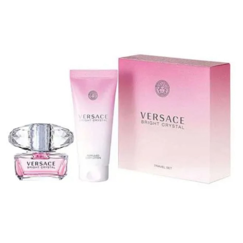 Versace Bright Crystal Eau De Toilette 50ml + Body Lotion 100ml