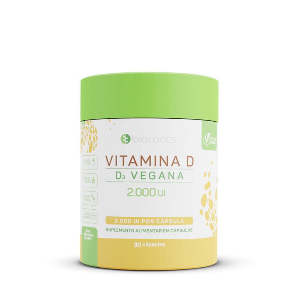 Vitamina D Bioroots 2000ui 30cáps