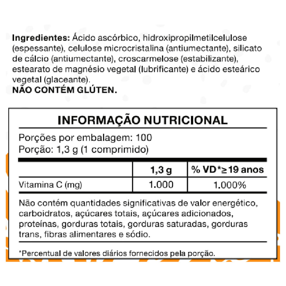 Vitamina C Bioroots 1000mg 100 Comprimidos
