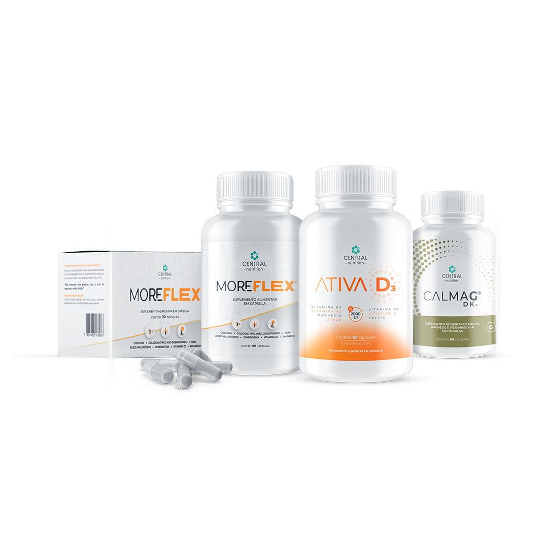 Protocolo Ossos E Articulações (moreflex® + Calmag® Dk2 + Ativa D³®)