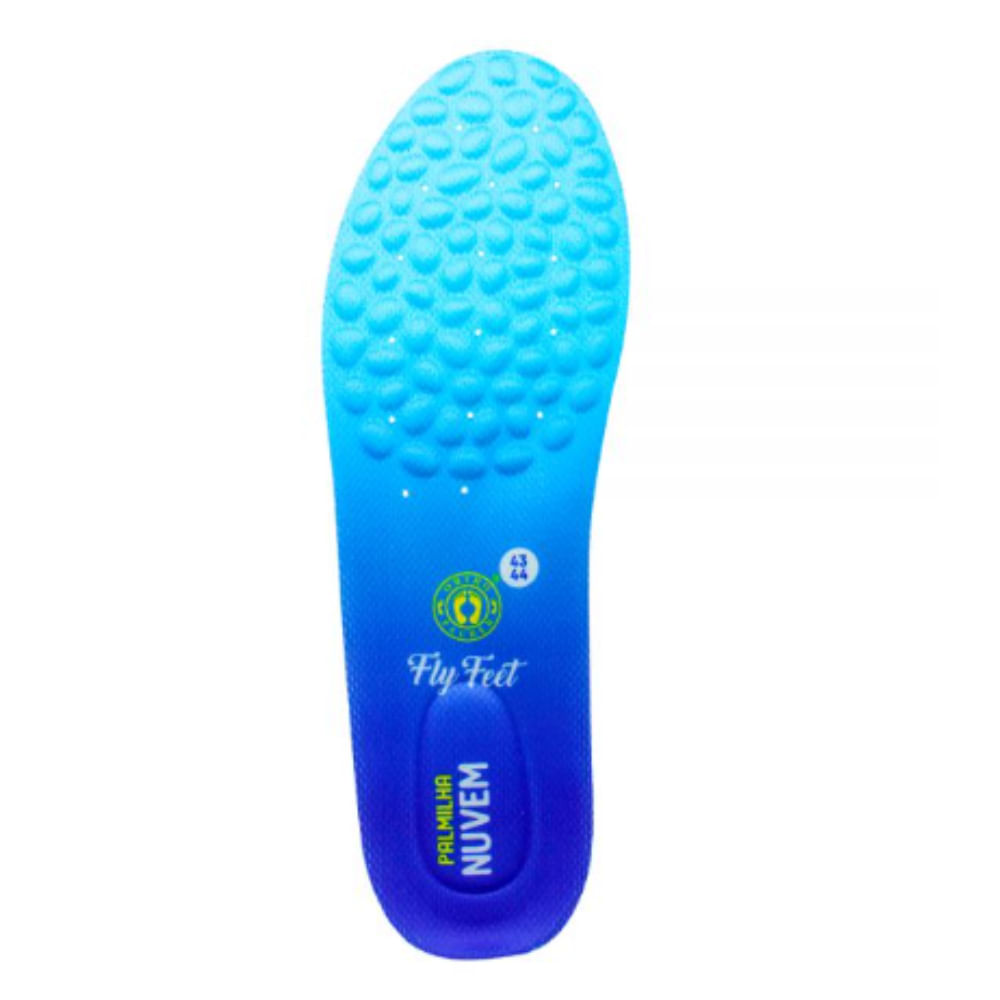 Palmilha ortopédica Fly Feet Nuvem para esporão, fascite plantar, pés diabéticos e alívio de dores - Ortho Pauher