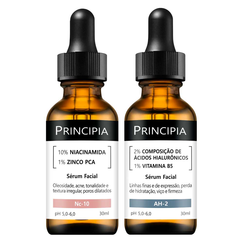 Kit Principia Niacinamida + Ácidos Hialurônicos 30ml