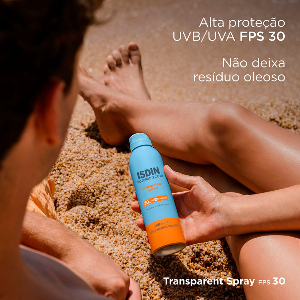 Protetor Solar Corporal Isdin Transparente Spray FPS 30