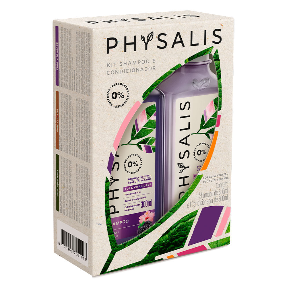 Physalis Pura Vitalidade Kit  Shampoo + Condicionador