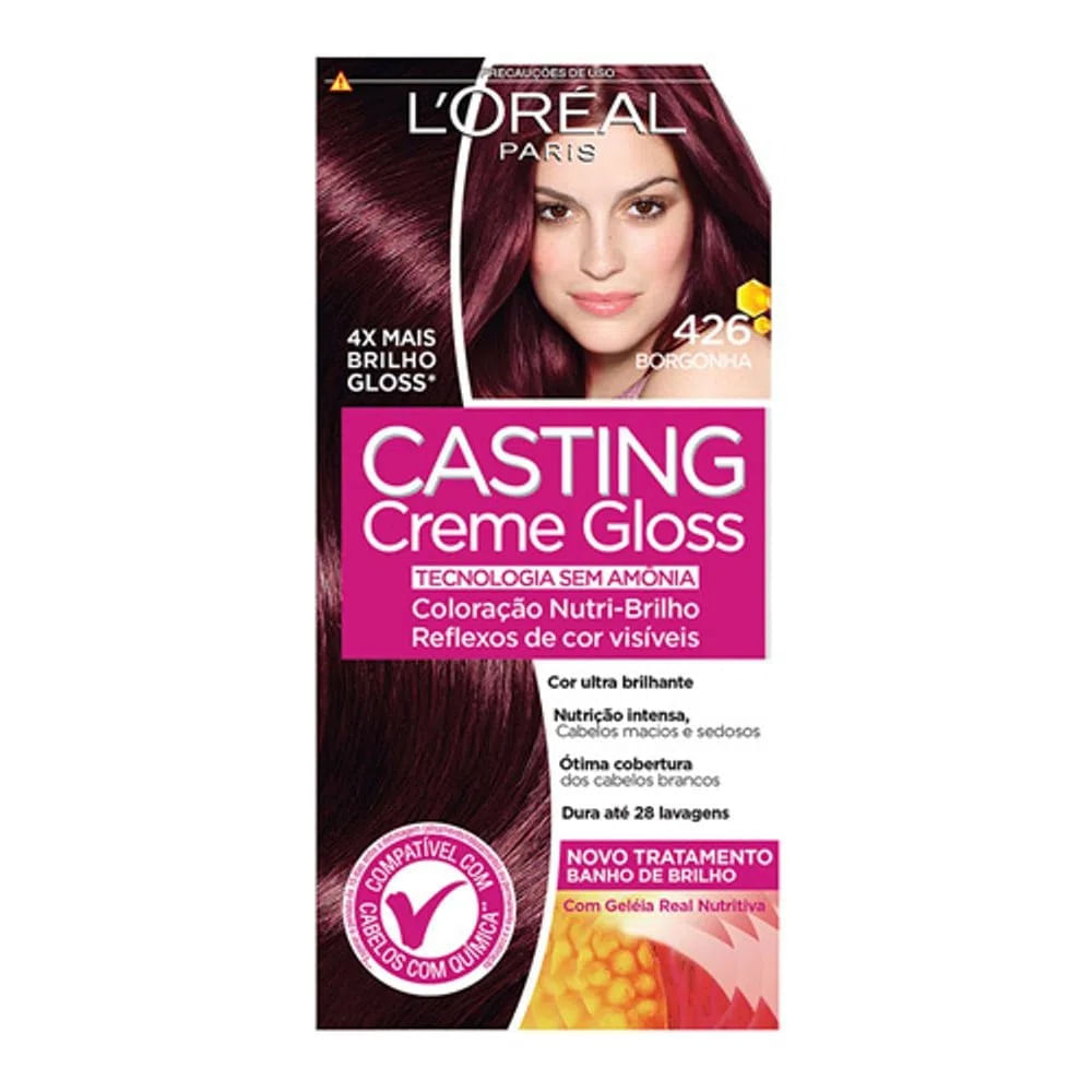 Kit 3 Coloração Casting Creme Gloss L'Oréal Paris 426 Borgonha