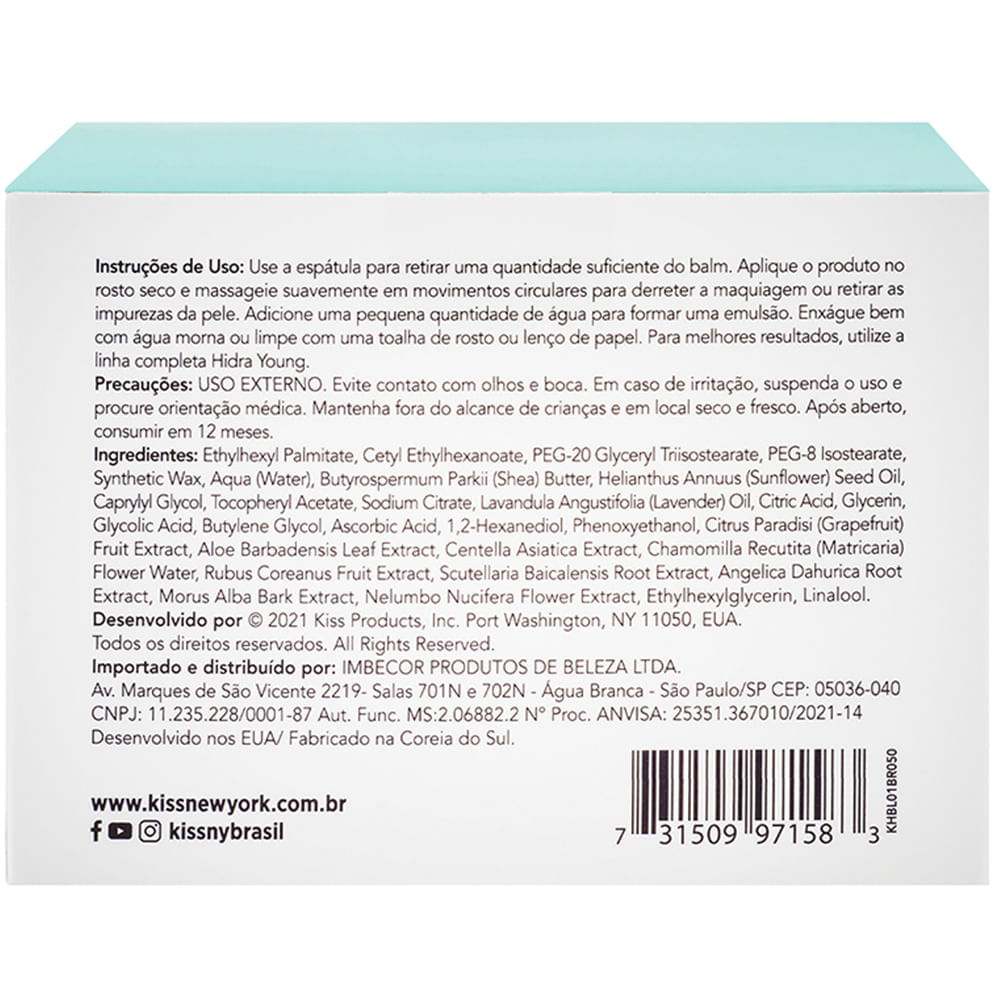 Balm de Limpeza Hidra Young – Kiss NY