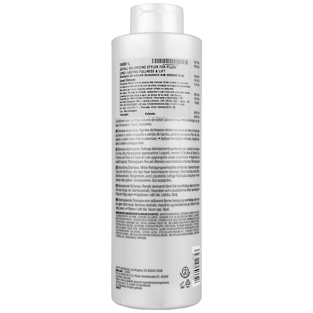 Shampoo Joifull Volumizing Tamanho Profissional Joico 1L