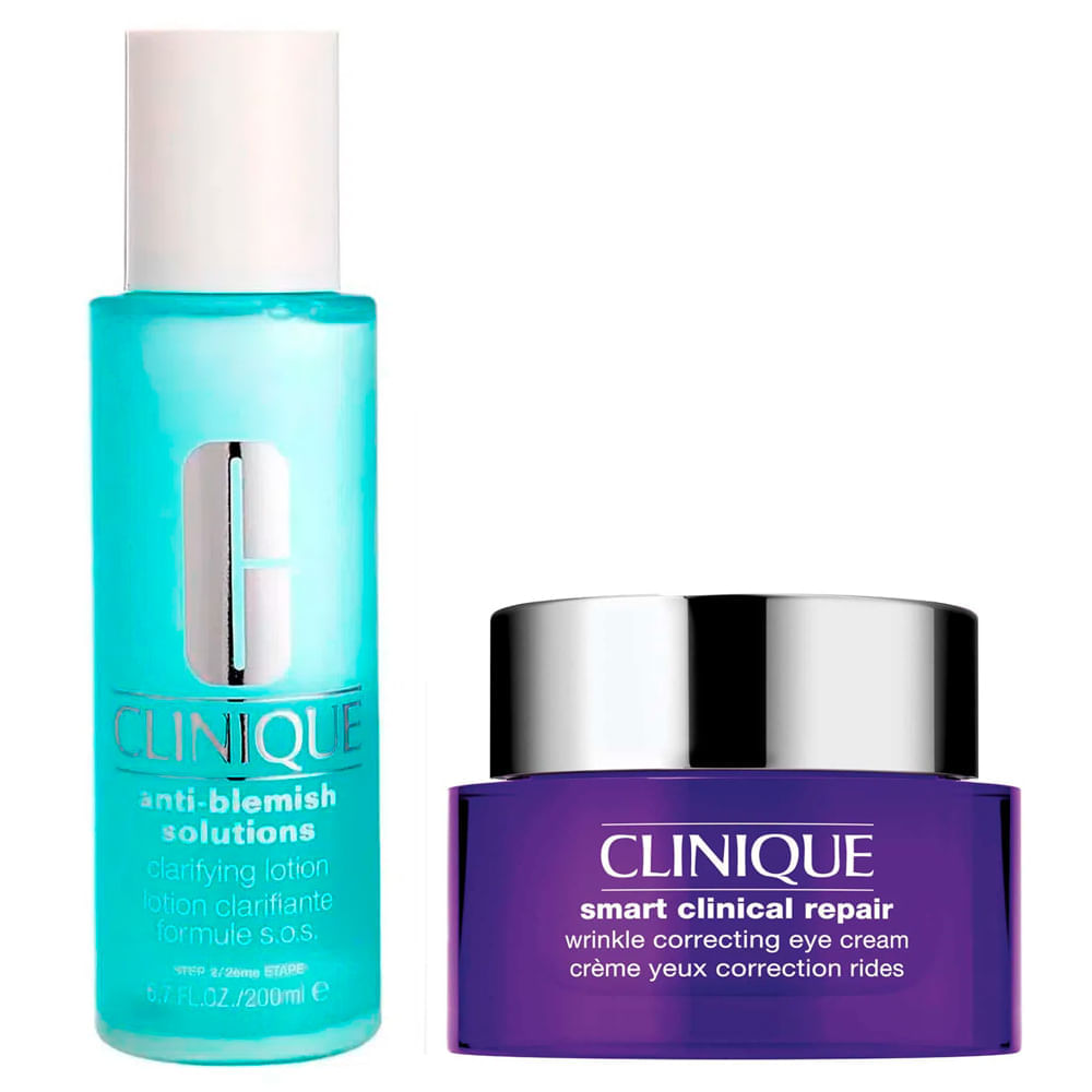 Clinique AntiIdade + Loção Kit  Smart Clinical Repair Eye + Clarifying Lotion