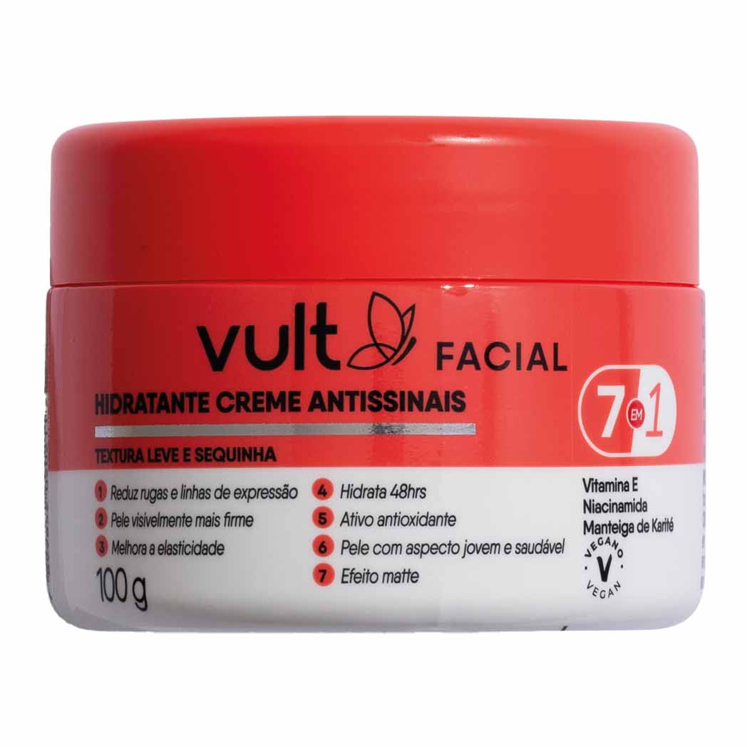 Kit Vult  Creme Antissinais + Protetor Labial Melancia FPS 15