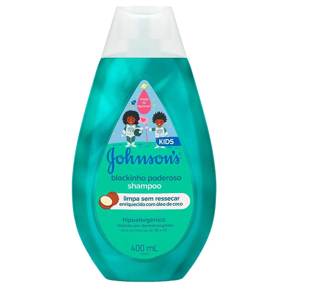 Johnson’s Blackinho Poderoso Kit  Shampoo + Condicionador + Creme Para Pentear