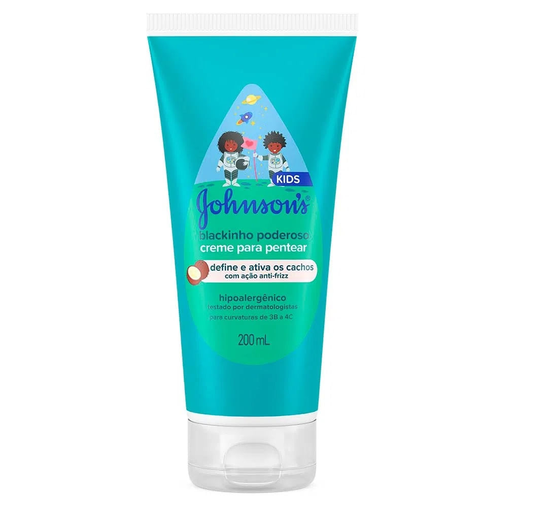 Johnson’s Blackinho Poderoso Kit  Shampoo + Condicionador + Creme Para Pentear