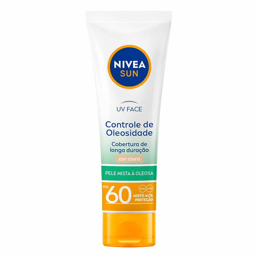 Protetor Solar Facial com Cor NIVEA Sun UV Face Controle de Oleosidade FPS 60