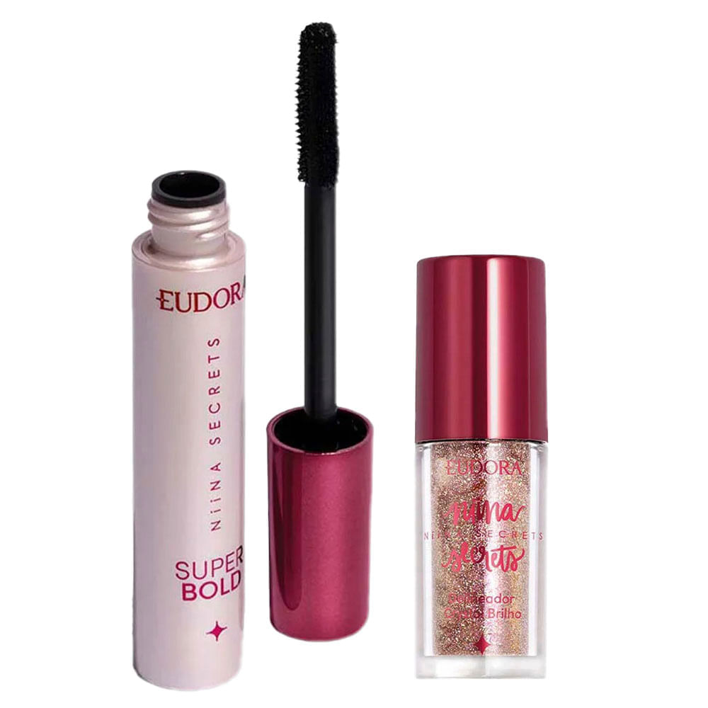 Niina Secrets By Eudora Kit  Máscara De Cílios + Delineador