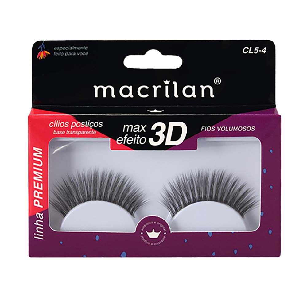 Cílios Postiços Macrilan  Fios Volumosos CL54