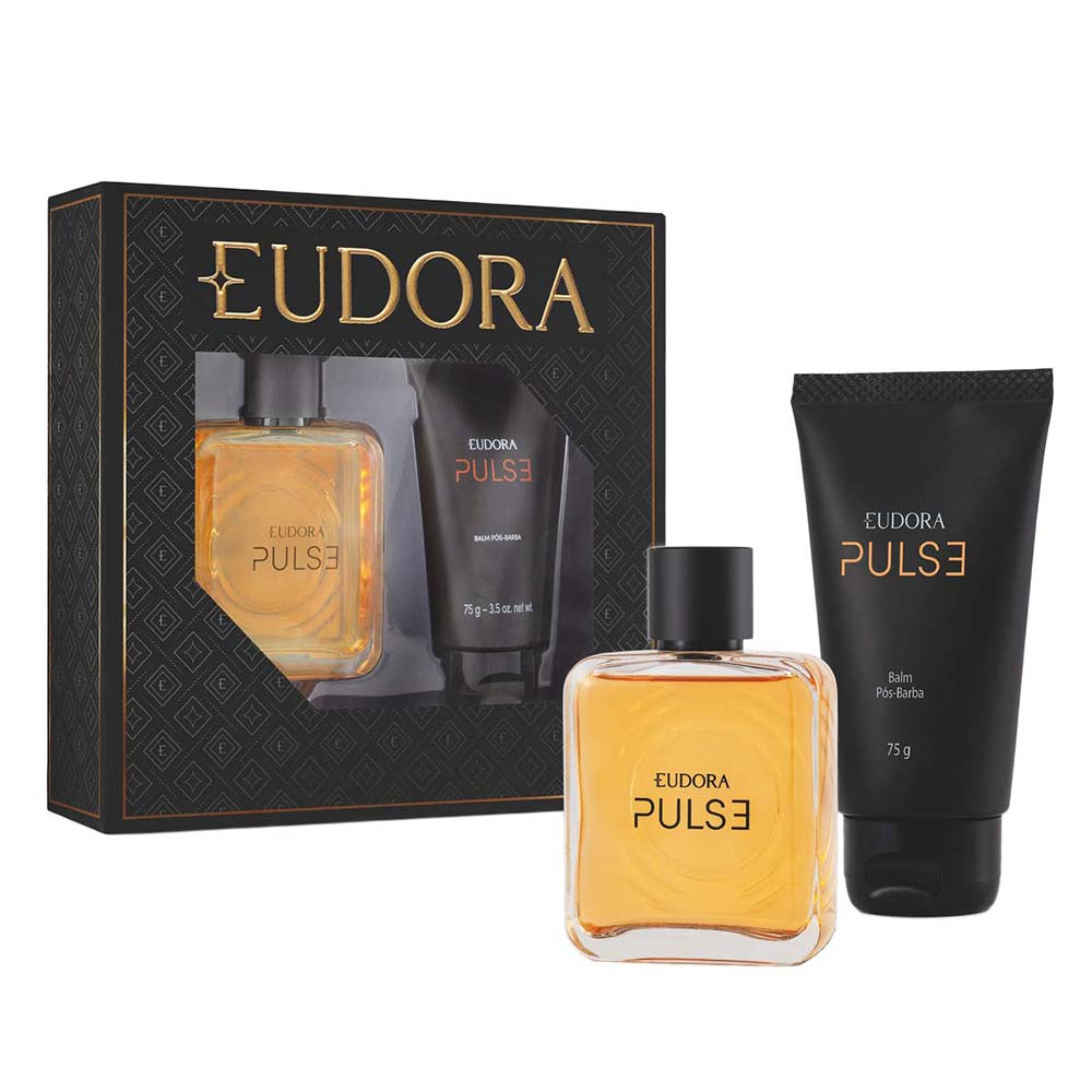 Eudora Pulse Action Coffret + Perfume Masculino Colônia + PósBarba