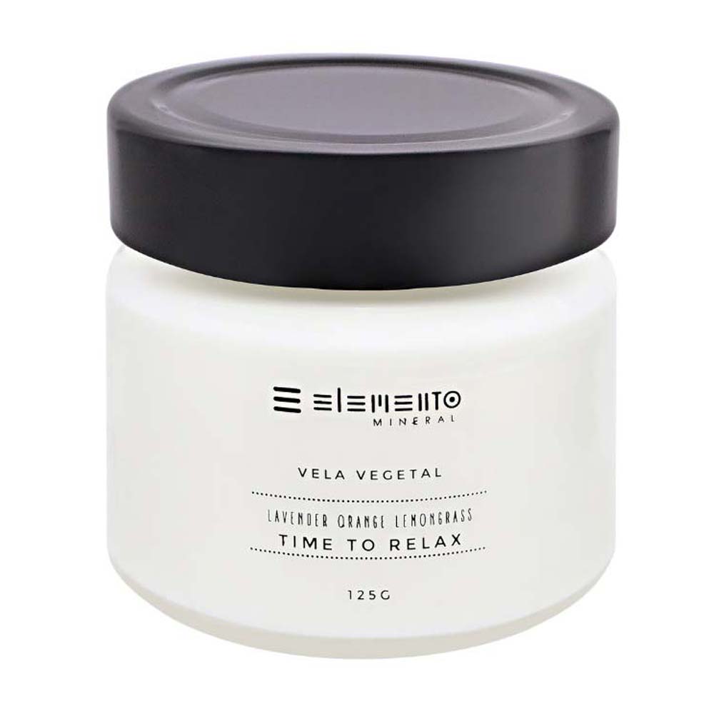 Vela Vegetal Elemento Mineral Time to Relax