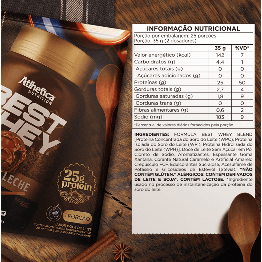 Best Whey Protein Dulce de Leche - Display com 15 Sachês de 40g
