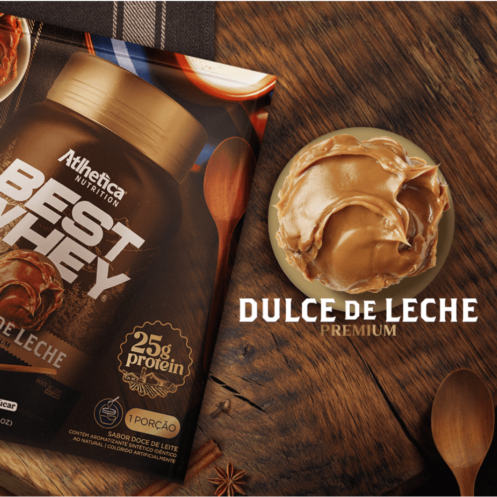 Best Whey Protein Dulce de Leche - Display com 15 Sachês de 40g