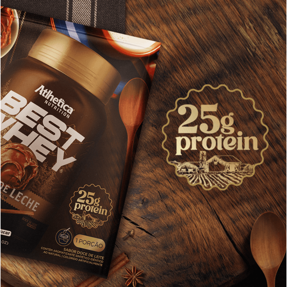 Best Whey Protein Dulce de Leche - Display com 15 Sachês de 40g