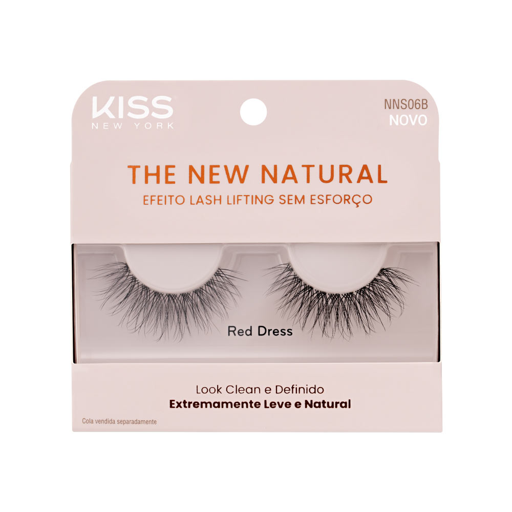 Cílios Postiços The New Natural Red Dress  Kiss New York Única