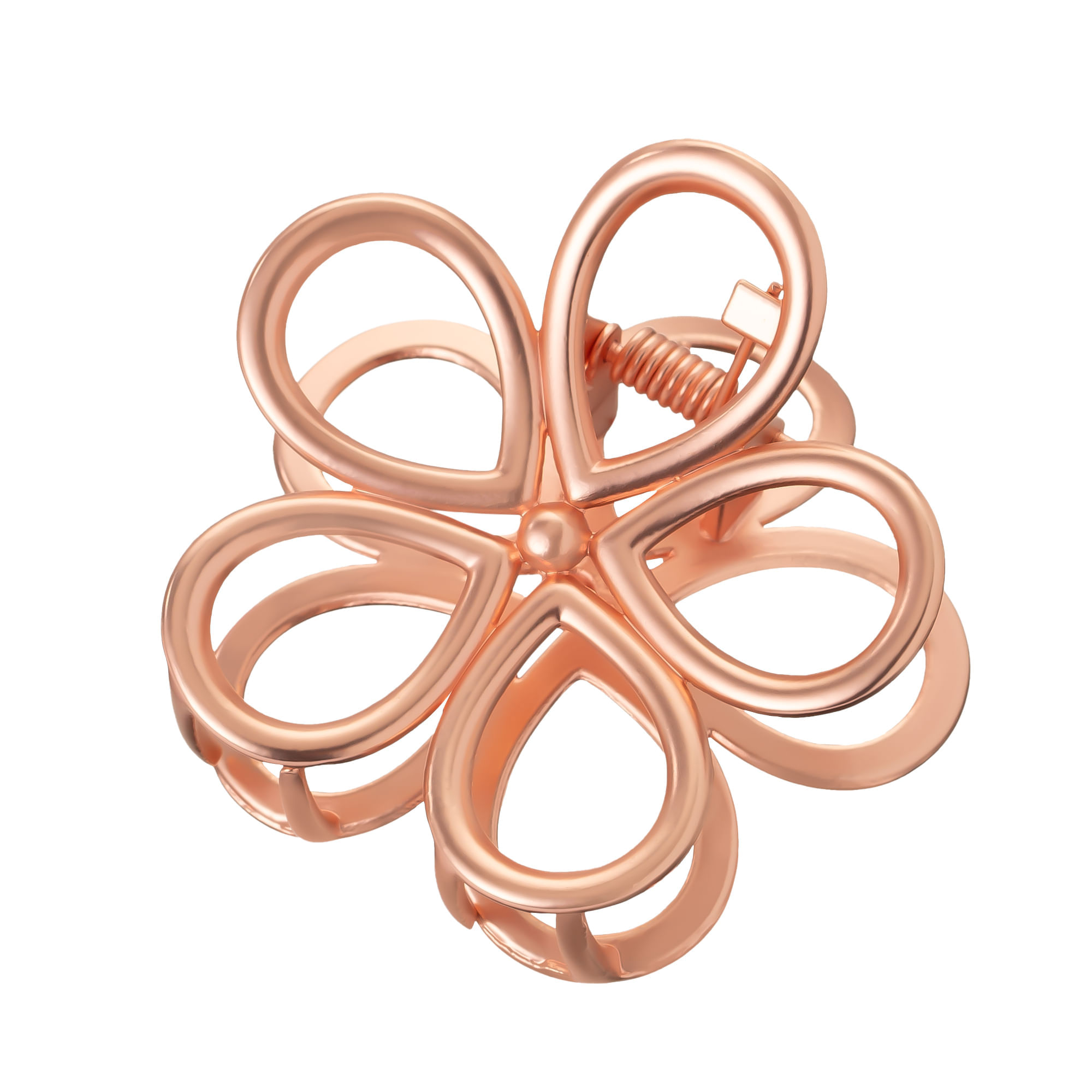 Piranha De Cabelo Rose Gold Flor  Proart Rose Gold