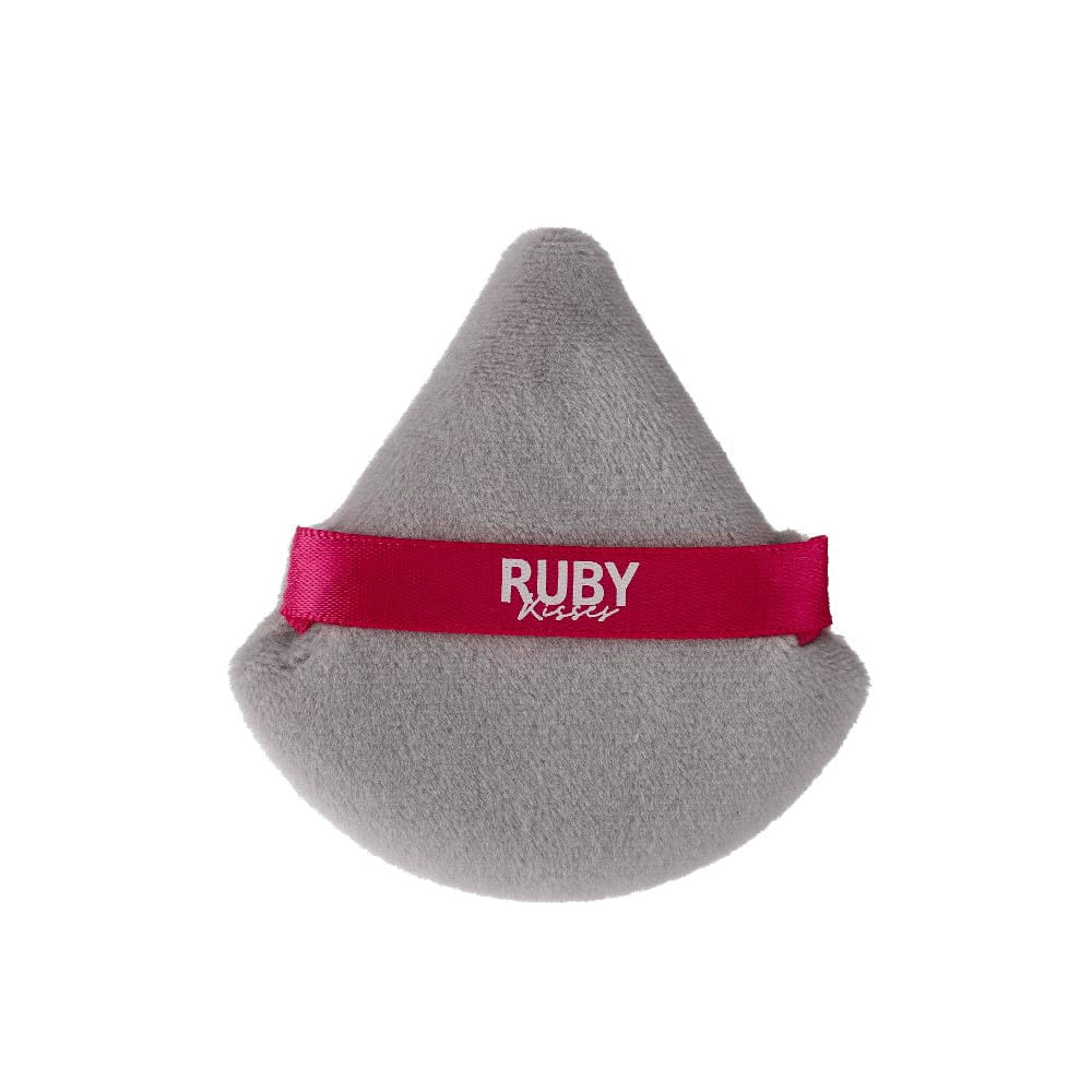 Esponja Puff Para Pó Triangular   Ruby Kisses Cinza.