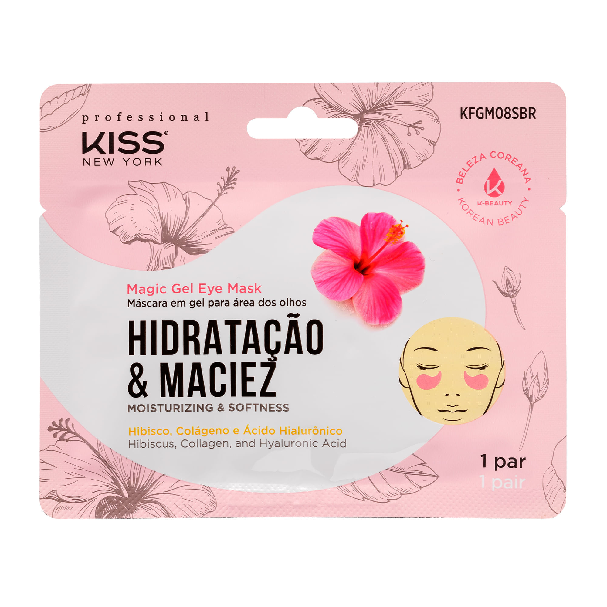 Máscara Para Olhos Magic Gel  Kiss New York Hidratação E Maciez