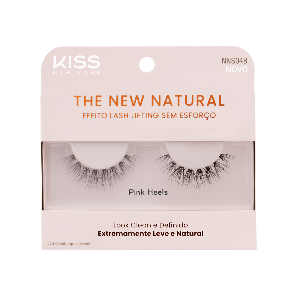 Cílios Postiços The New Natural Pink Heels  Kiss New York Única