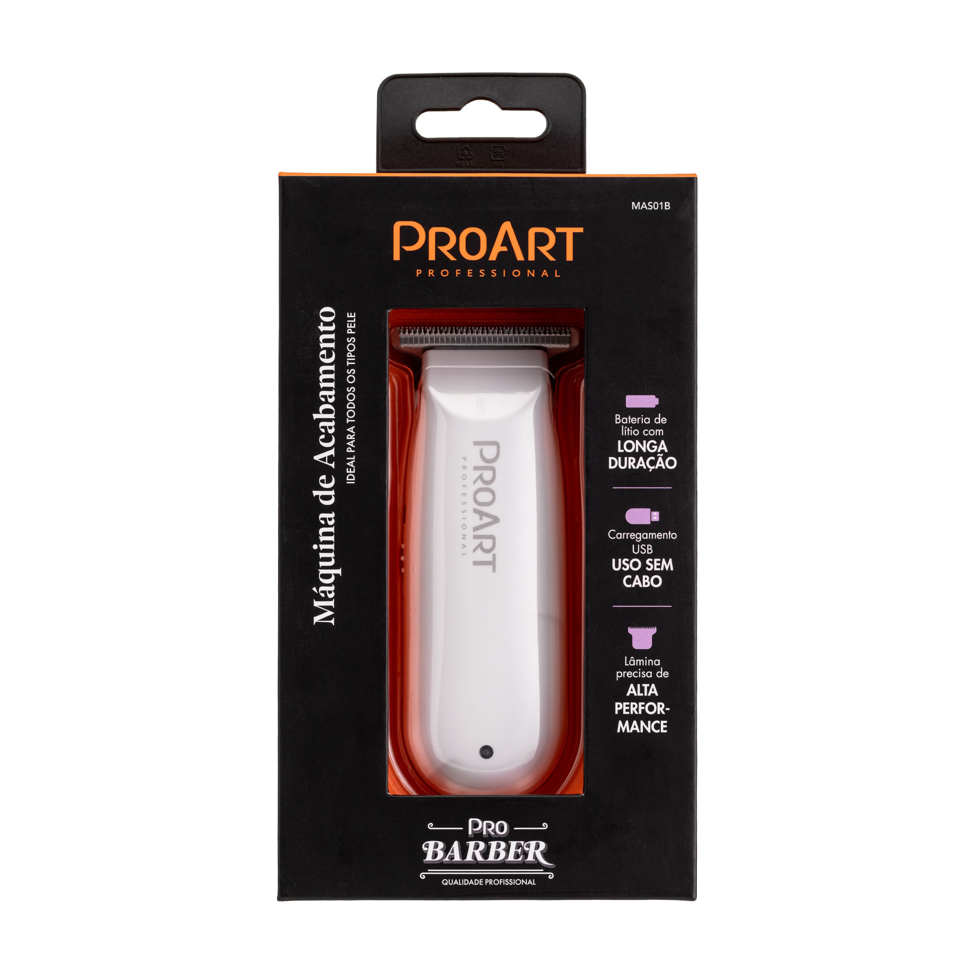 Máquina de Acabamento Profissional Mini Bivolt   ProArt Branco