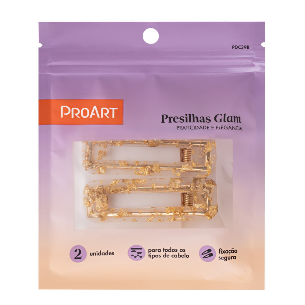 Presilhas Glam  ProArt Dourado