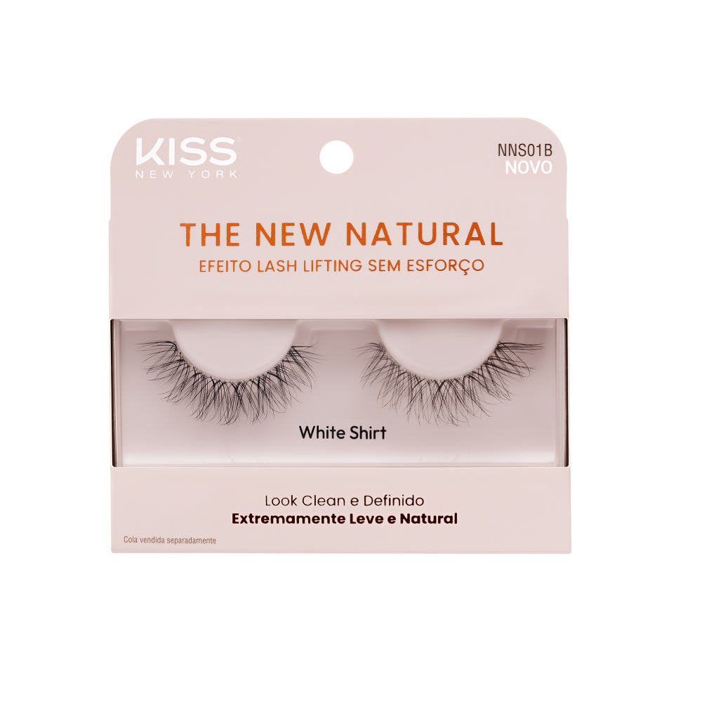Cílios Postiços The New Natural White Shirt  Kiss New York
