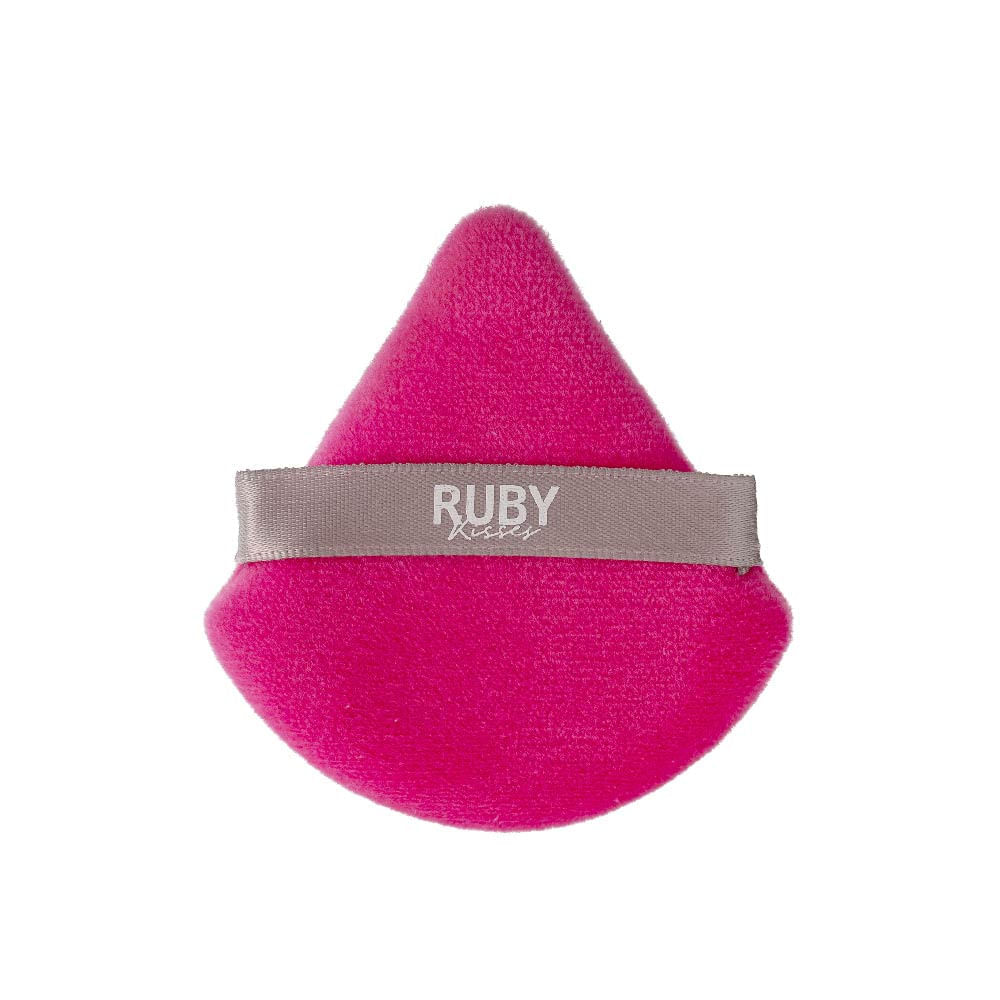 Esponja Puff Para Pó Triangular   Ruby Kisses Rosa