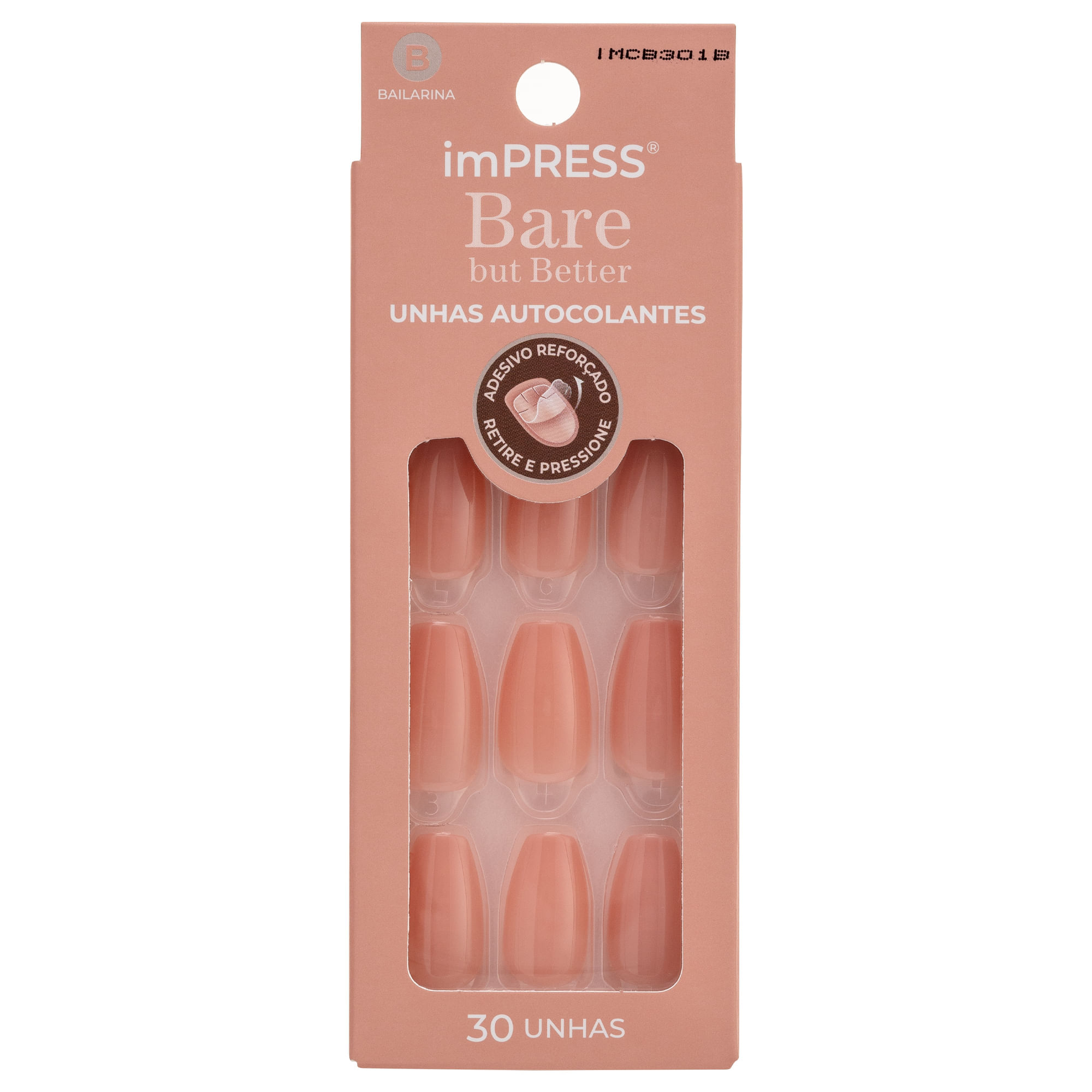 Unha Postiça Impress Bare But Better  Real World  Kiss New York Nude