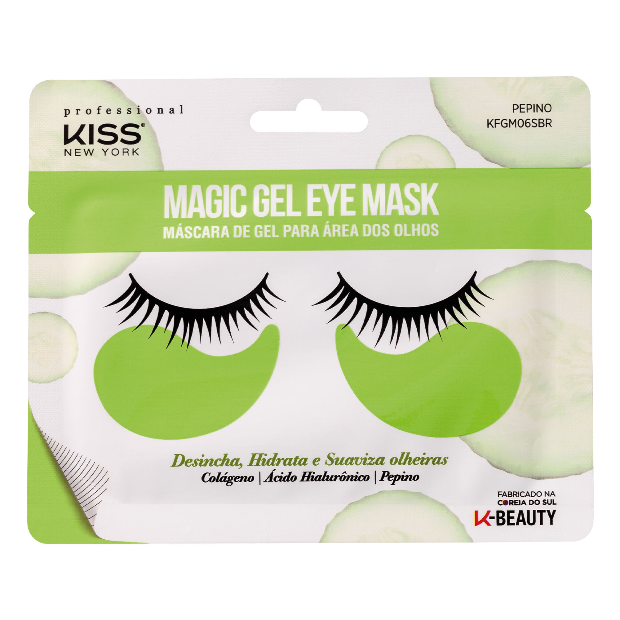 Máscara Para Olhos Magic Gel  Kiss New York Desincha, Hidrata E Suaviza