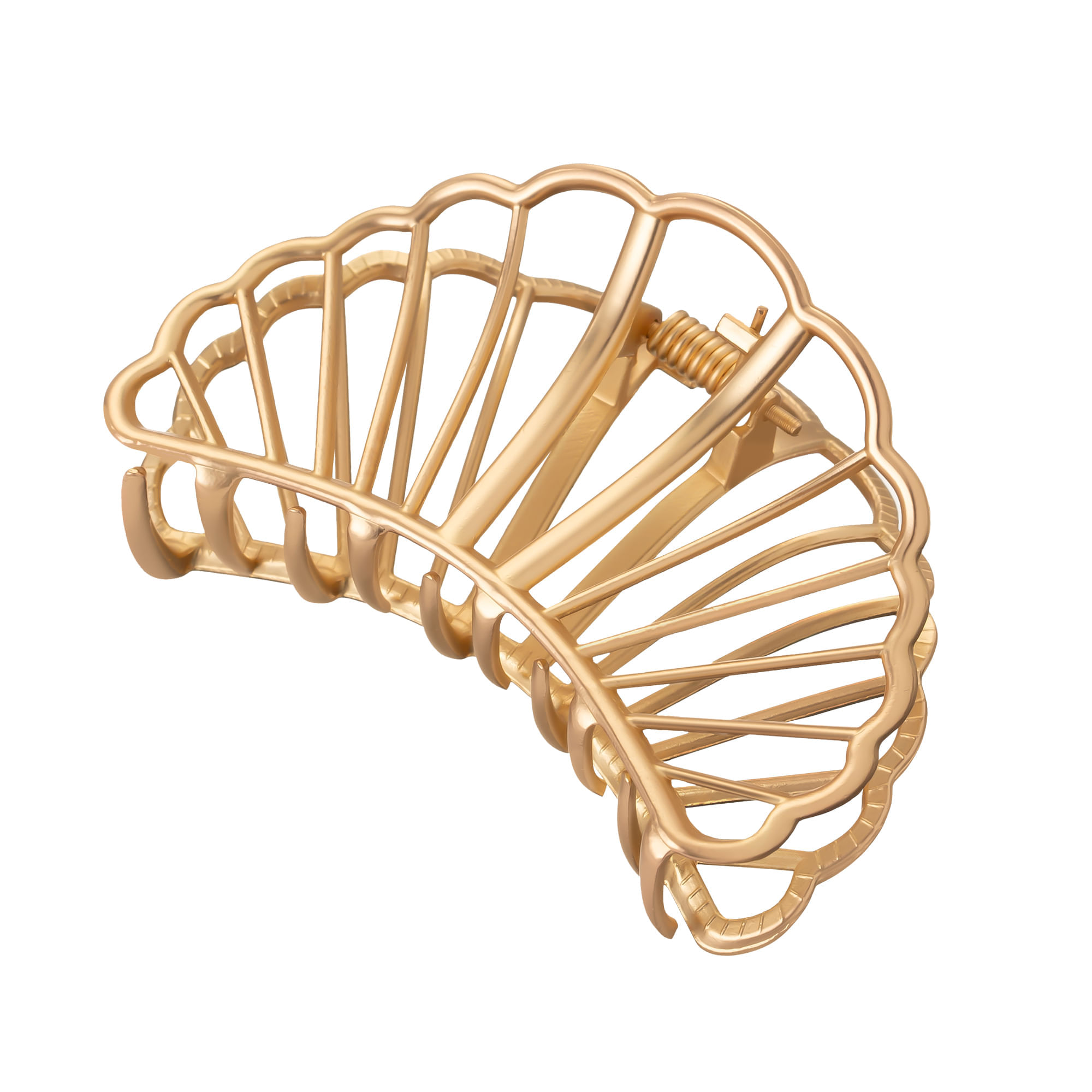 Piranha De Cabelo Gold Concha  Proart Dourado