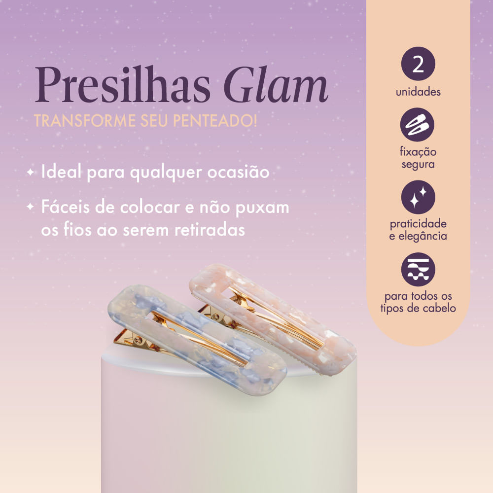 Presilhas Glam  ProArt Azul