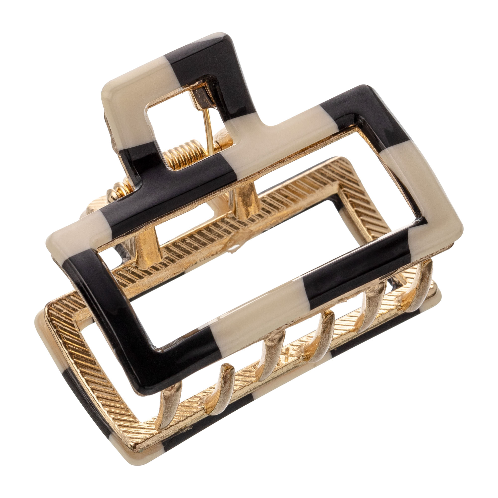 Piranha De Cabelo Classic Preta E Branca  Proart