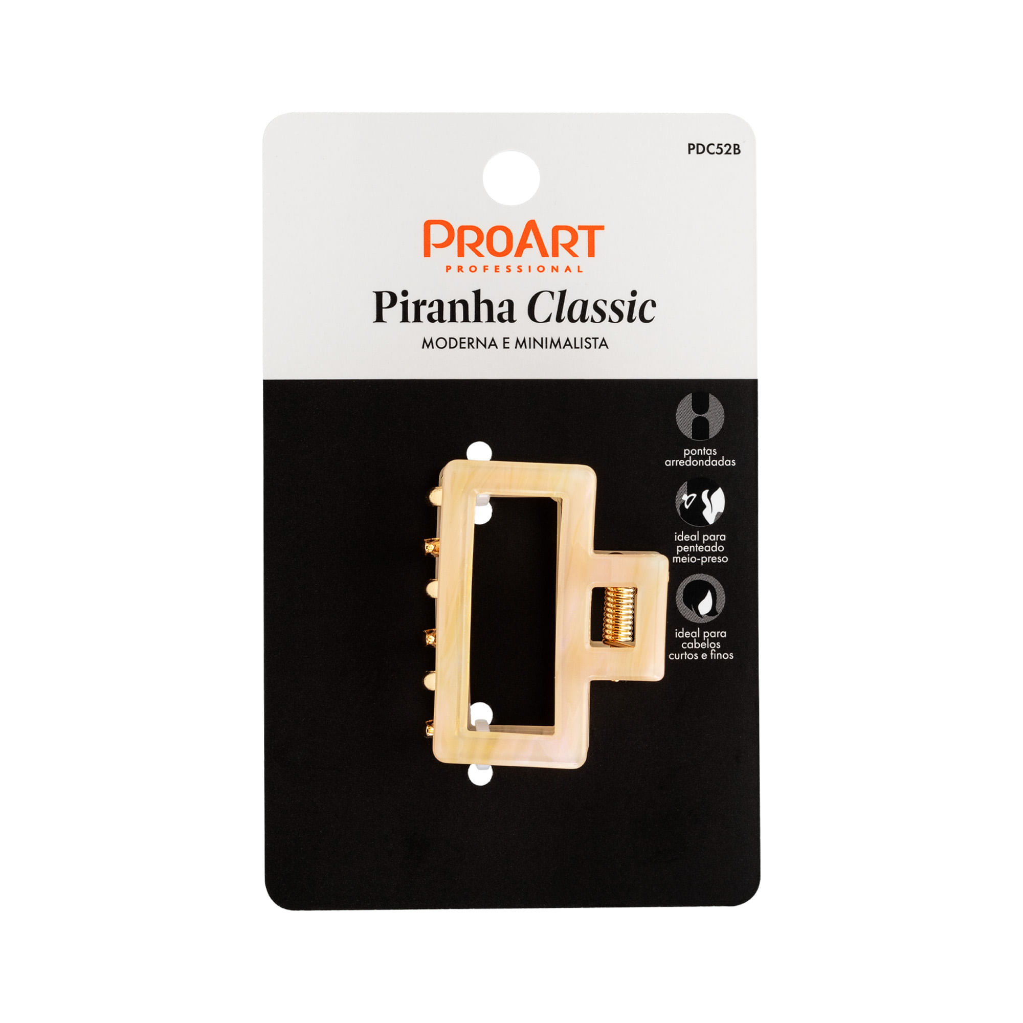 Piranha de Cabelo Classic Branca  ProArt