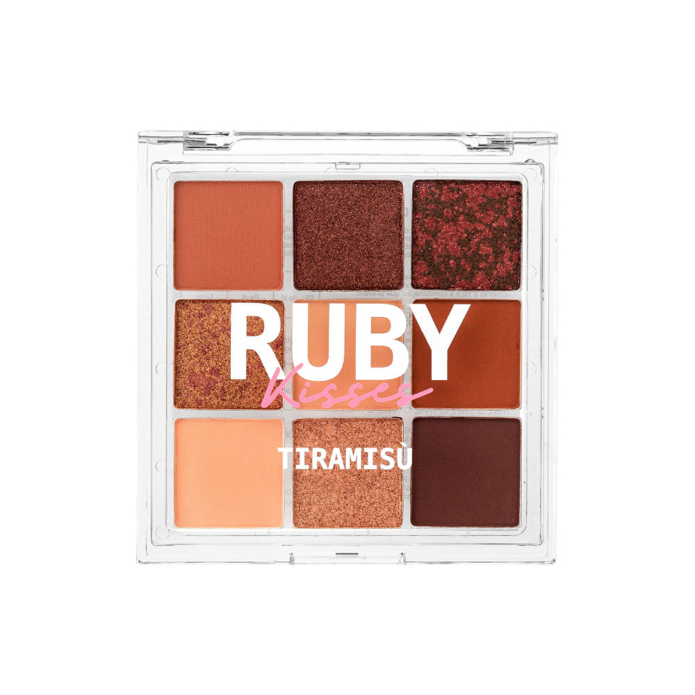 Paleta de Sombras Sweets Collection Tiramisu  Ruby Kisses Bivolt Única