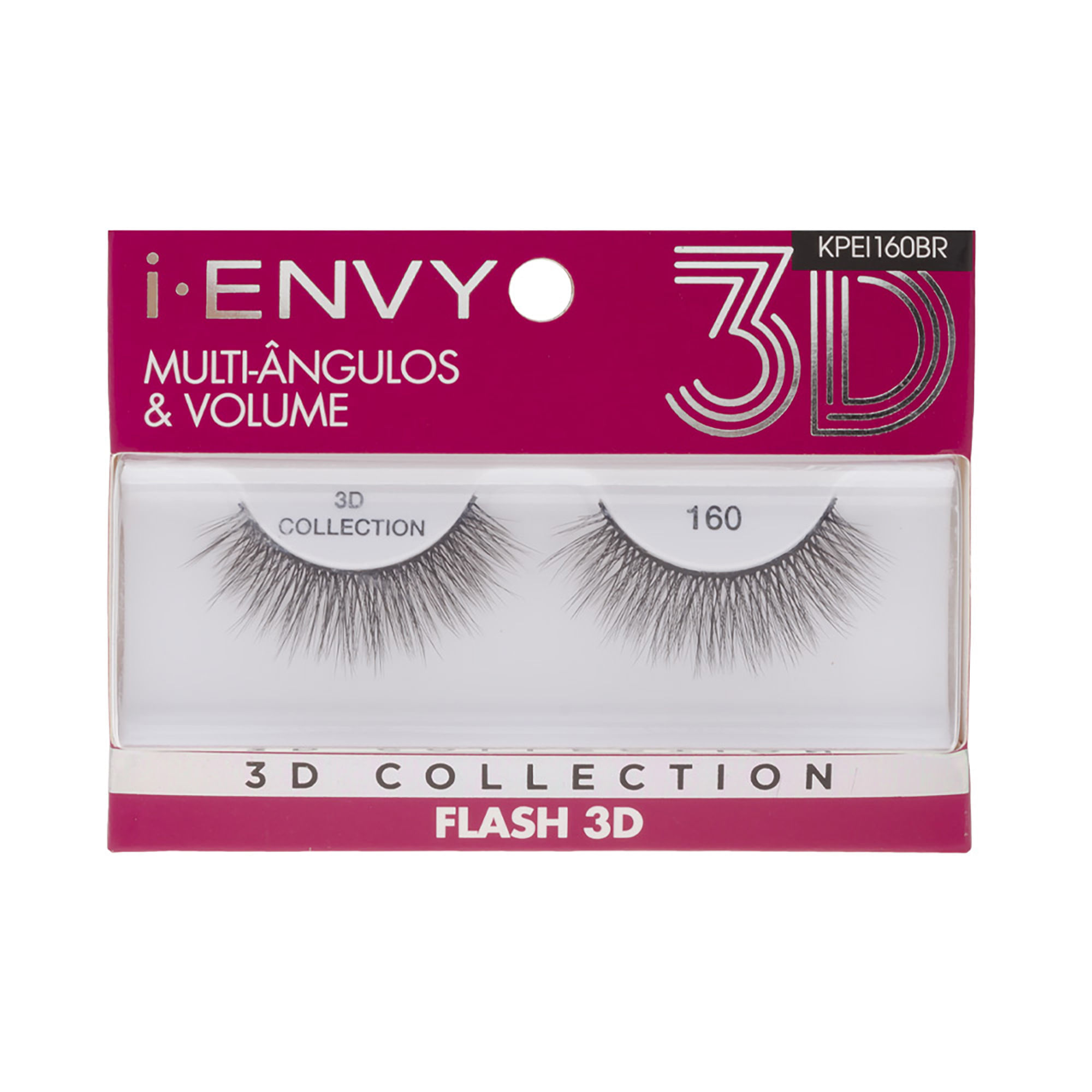Cílios Postiços 3d Collection Ienvy Flash 160  Kiss New York