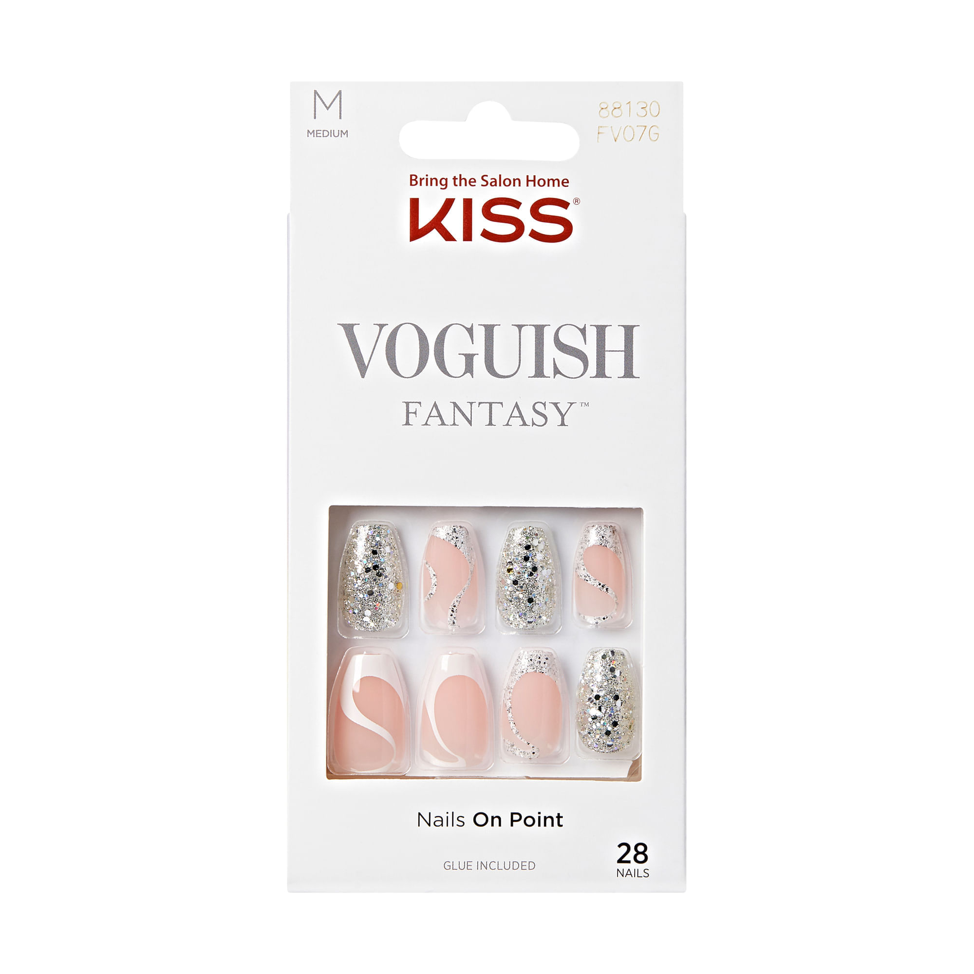Unha Postiça Voguish Fantasy Celebration  Kiss New York Nude
