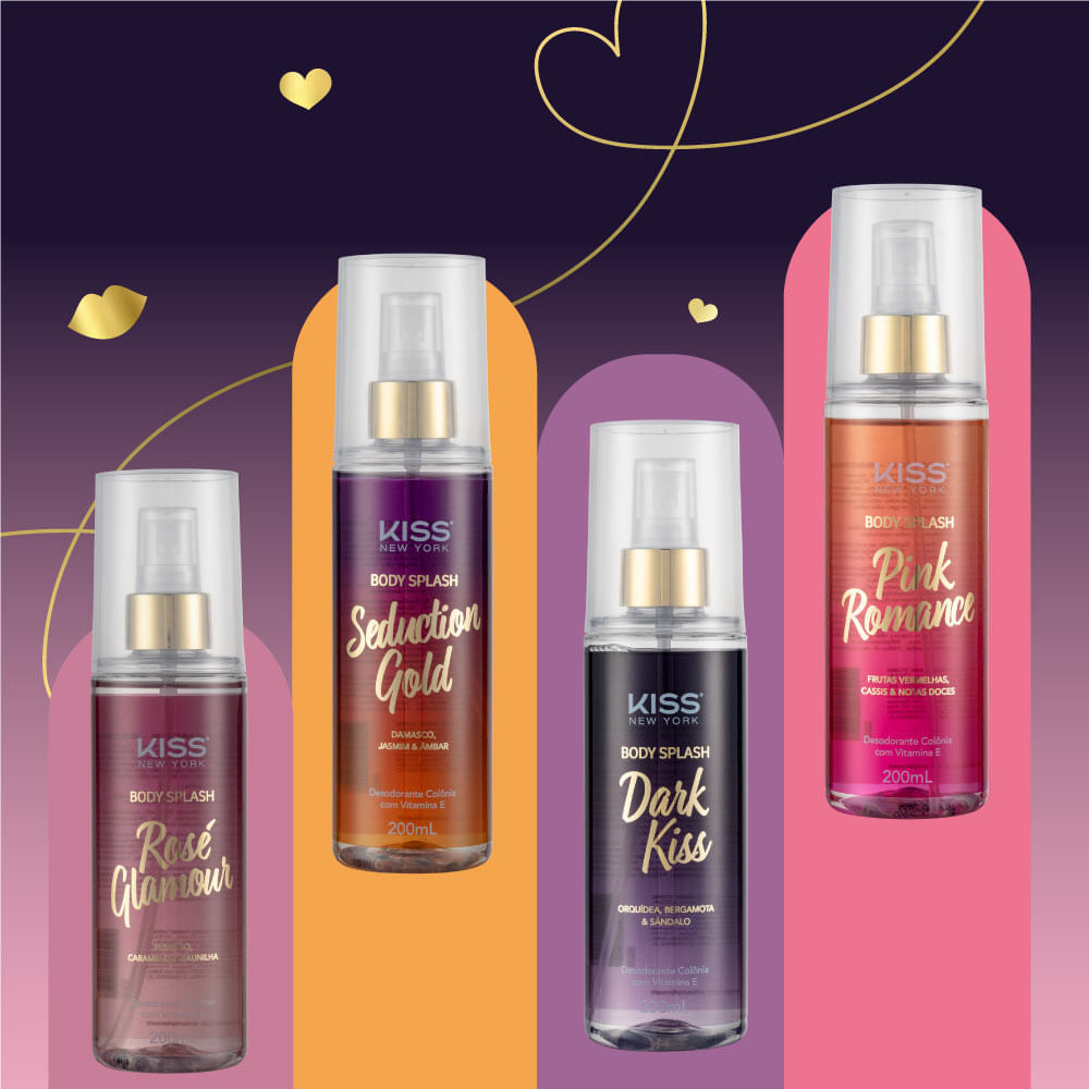 Body Splash Seduction Gold  Kiss New York 200ml