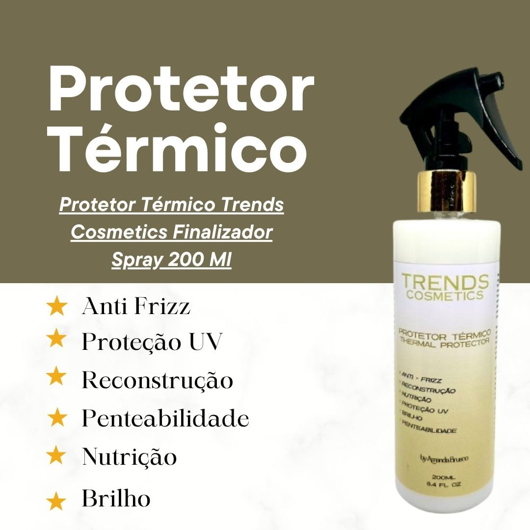 PROTETOR TÉRMICO TRENDS COSMETICS FINALIZADOR SPRAY 200ml