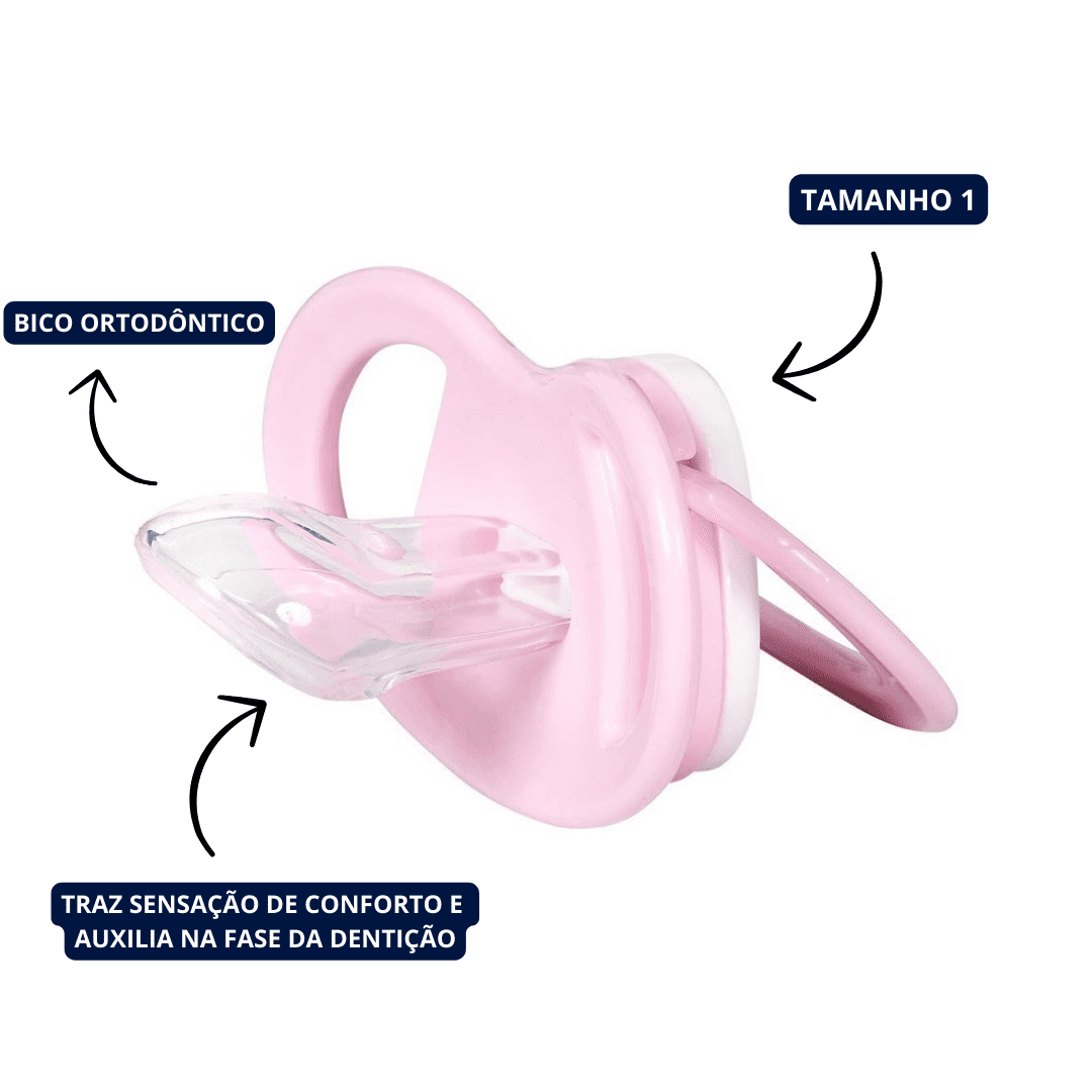 Chupeta Menina Coala T1 Capuz Com Bico Orto De Silicone