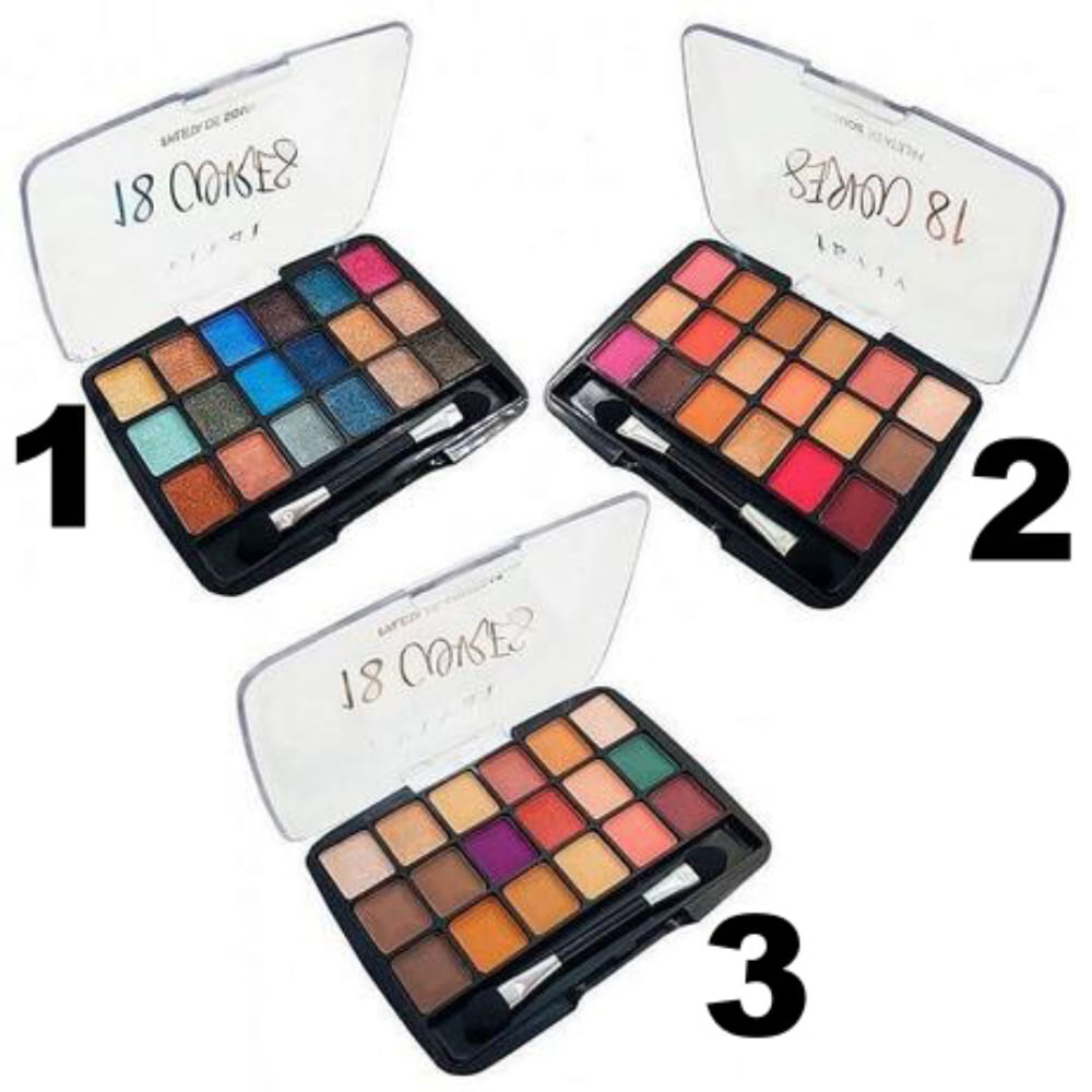 Kit 18 Sombras Vivai Cor: 01