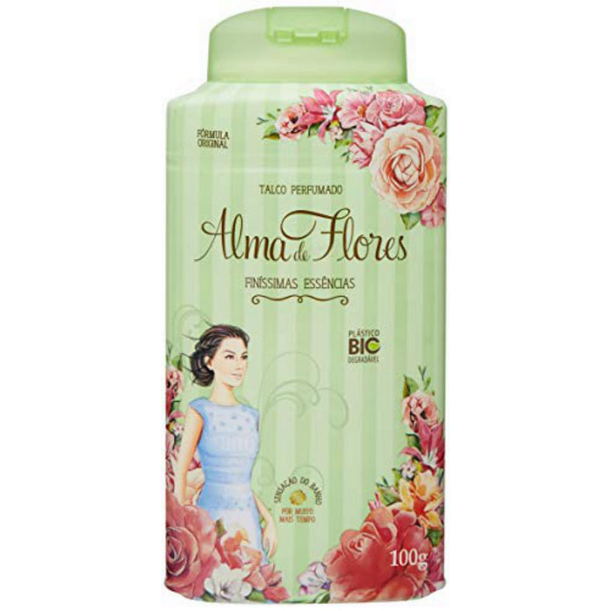 Talco Perfumado Alma de Flores Finíssimas Essência 100g