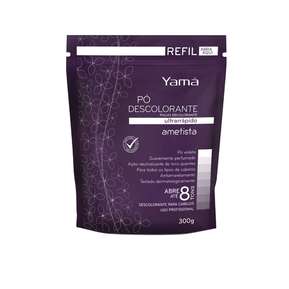 Pó Descolorante Ametista Yamá  Refil 300g