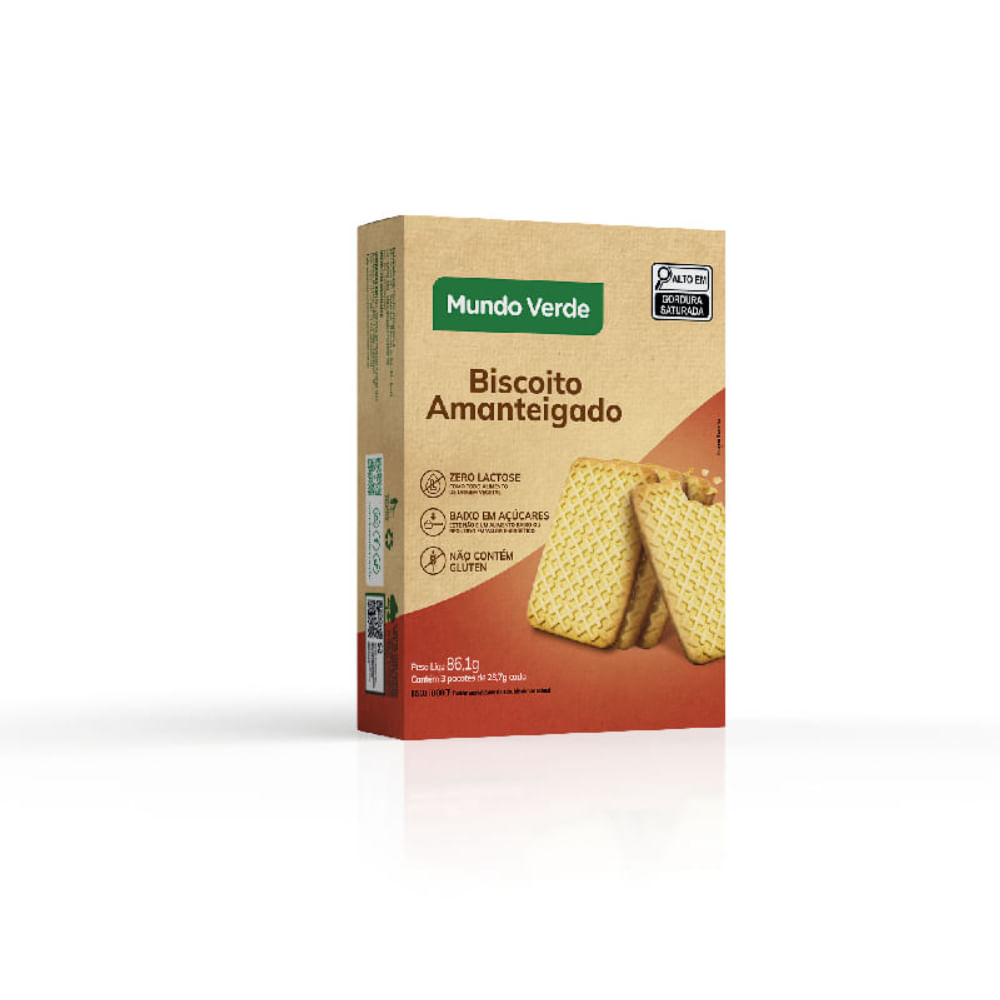 Biscoito Amanteigado Mundo Verde Seleção 86g